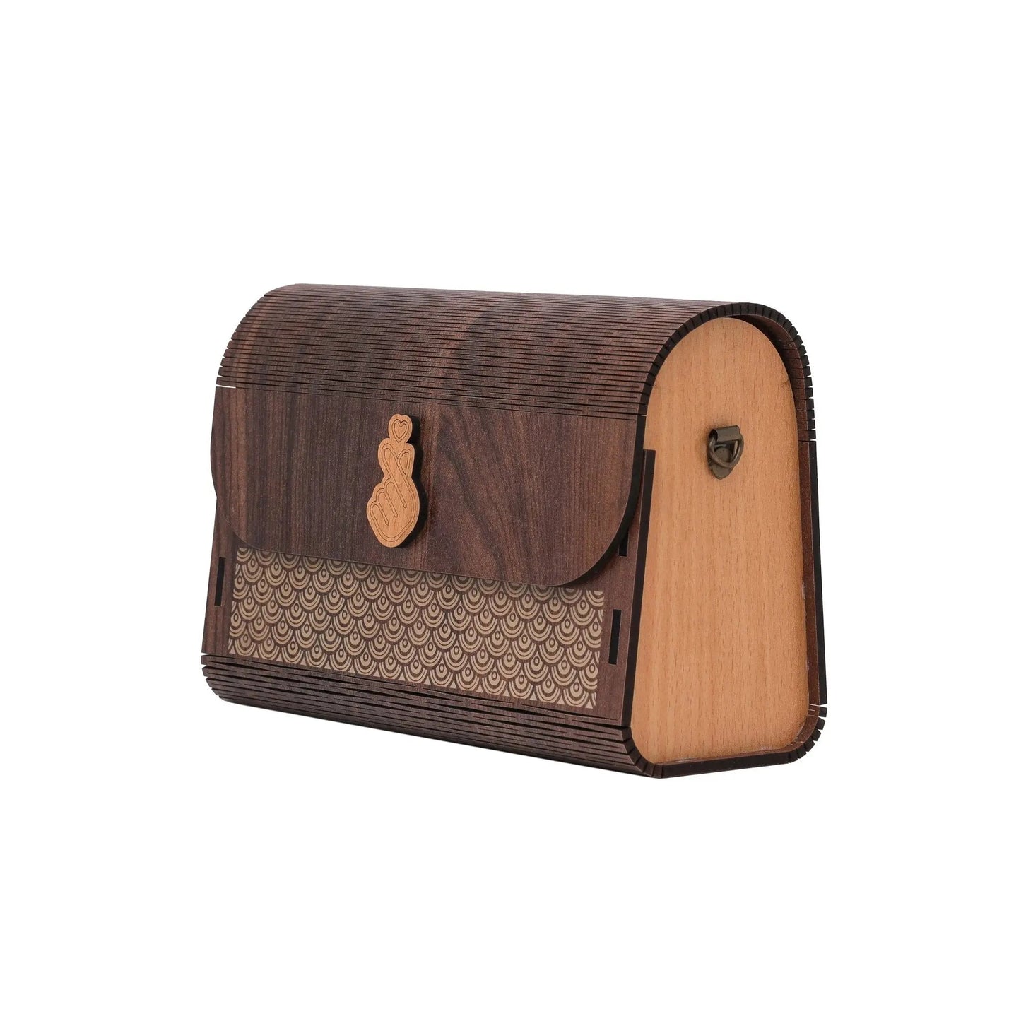 Artisan Elegance: Handcrafted Wooden Clutches for Women - Unique Designs Purse for Every Occasion