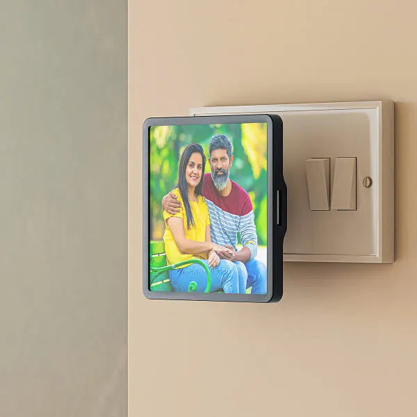 Glowing Night Light with Personalized Photo Frame