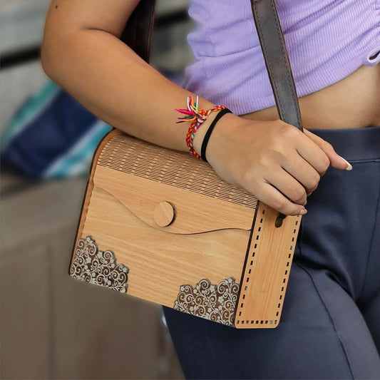 Artisan Elegance: Handcrafted Wooden Clutches for Women - Unique Designs for Every Occasion