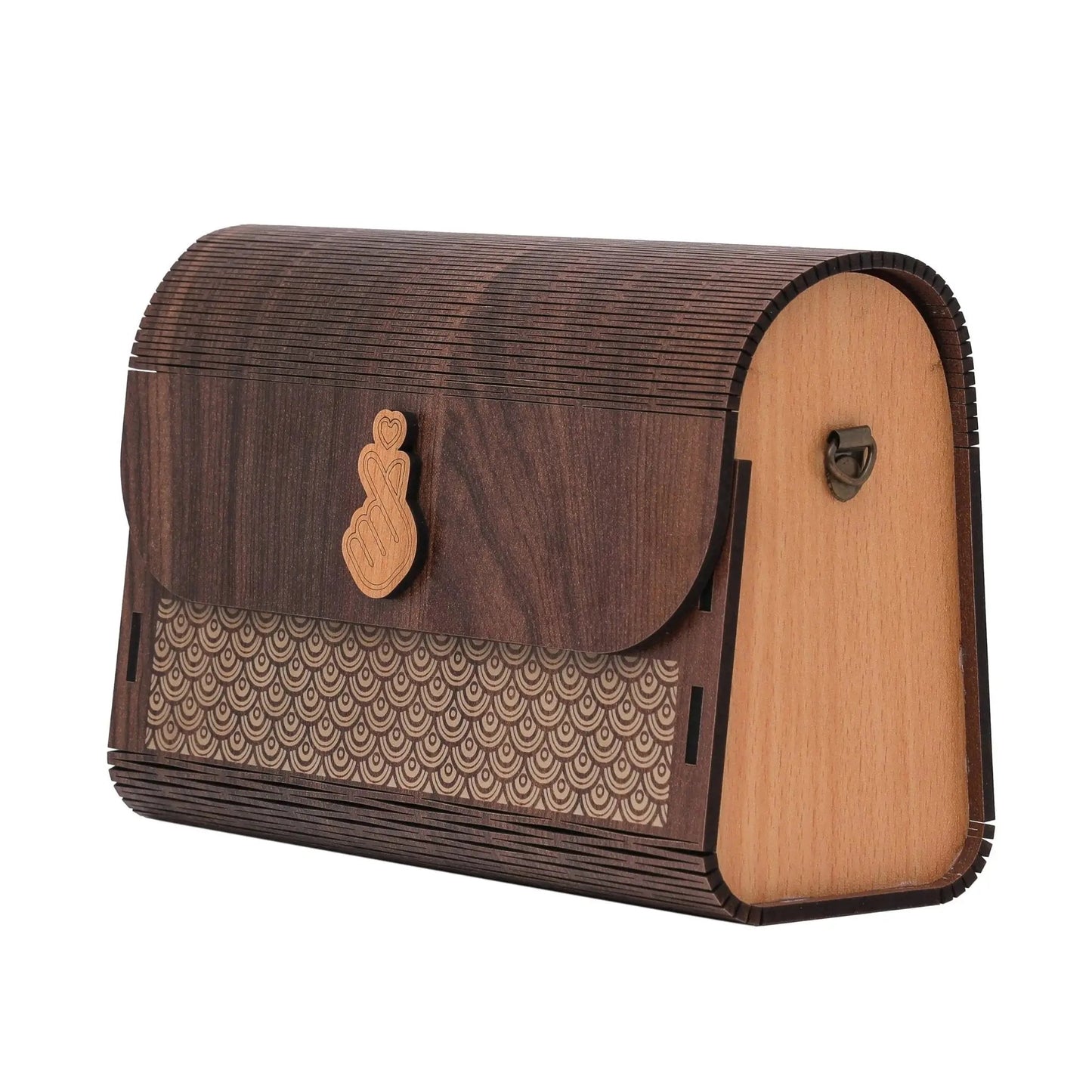 Artisan Elegance: Handcrafted Wooden Clutches for Women - Unique Designs Purse for Every Occasion