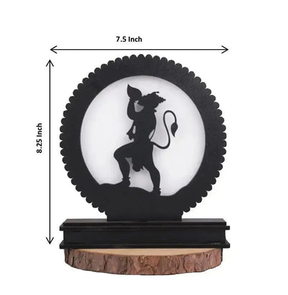Lord Hanuman Backlit LED Lamp – Divine Home Decor for Meditation, Pooja Room, and Spiritual Ambiance