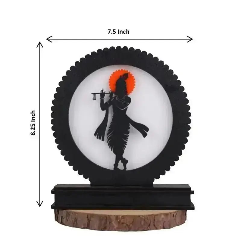 Lord Krishna Backlit LED Lamp – Divine Home Decor for Meditation, Pooja Room, and Spiritual Ambiance