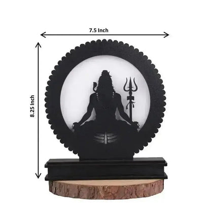 Lord Shiva Backlit LED Lamp – Divine Home Decor for Meditation, Pooja Room, and Spiritual Ambiance