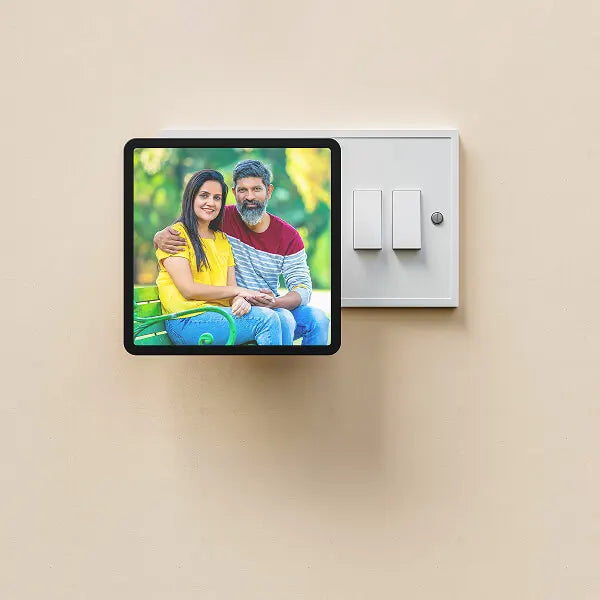 Glowing Night Light with Personalized Photo Frame